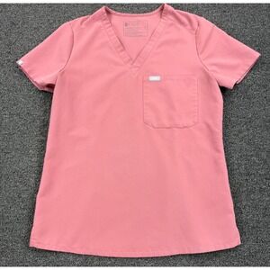FIGS Catarina Scrub Top  Quartz Pink LTD Edition Breast Cancer Awareness